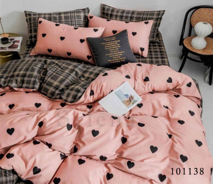 Комплект постельного белья бязь люкс Selena 101138 Романтический стиль