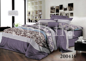 Комплект постельного белья ранфорс Selena 200416 Легкая Дымка