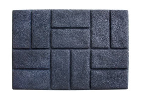 Придверный коврик IzziHome Torn Brick графит 50x75