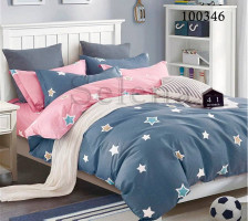 Комплект постельного белья бязь люкс Selena 100346 Розовый закат