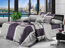 Комплект постельного белья ранфорс Selena 200435 Лабиринт Grey