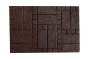 Придверный коврик IzziHome Torn Choco коричневый 50x75