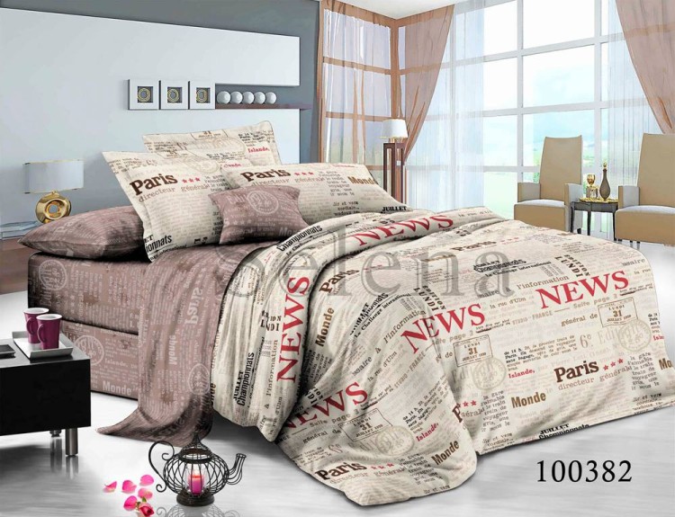 Комплект постельного белья бязь люкс Selena 100382 News
