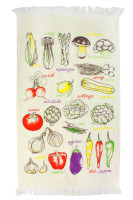 Полотенце махровое кухонное Izzihome Овощи цветные 40x60