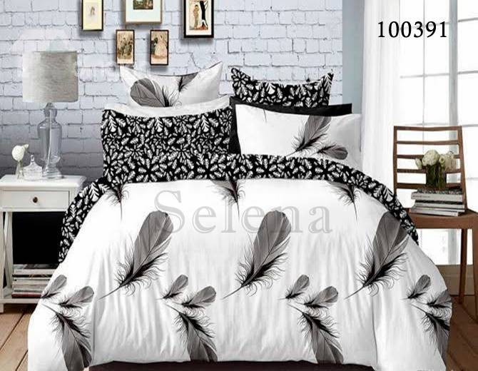 Комплект постельного белья бязь люкс Selena 100391 Нежное прикосновение