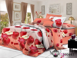 Комплект постельного белья ранфорс Selena 200445 Яблочный микс