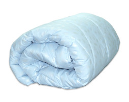 Одеяло искусственный лебяжий пух голубое Tag tekstil 145x215