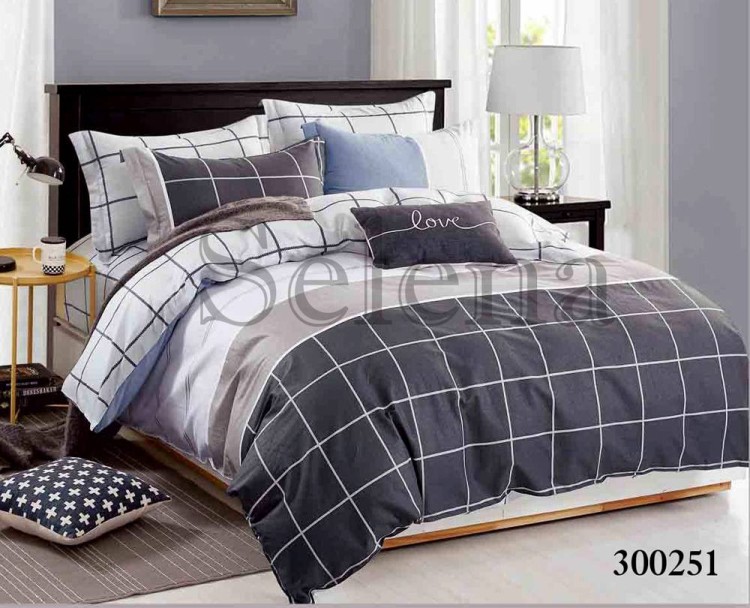 Комплект постельного белья сатин Selena 300251 Денди
