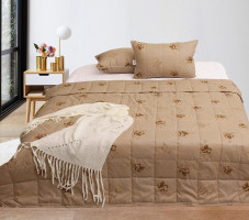 2-спальное летнее одеяло облегченное Tag tekstil Camel 175x215