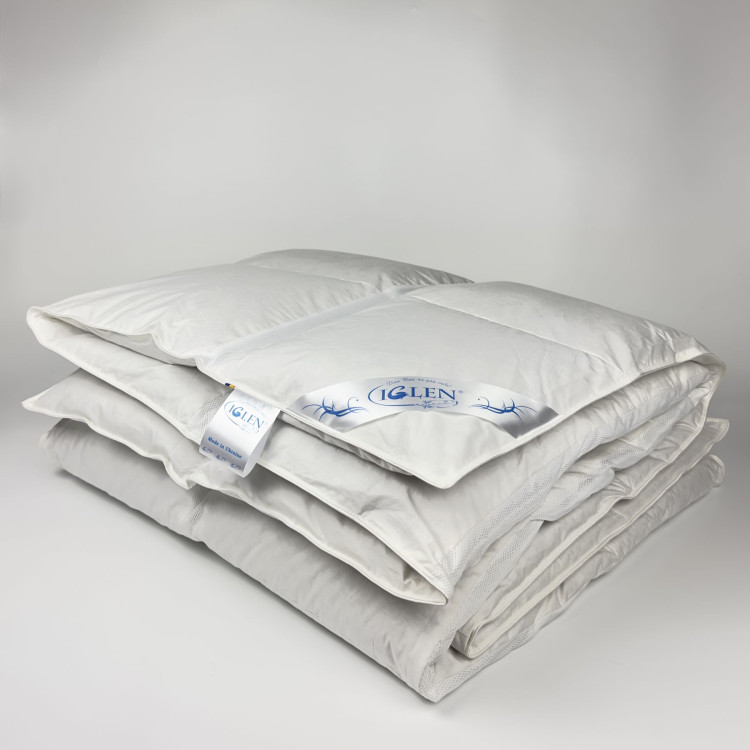 Одеяло пуховое облегченное Climate-comfort с белым пухом W Iglen 110x140