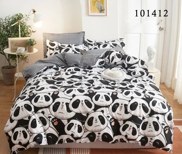 Комплект постельного белья бязь люкс Selena 101412 Игривые панды