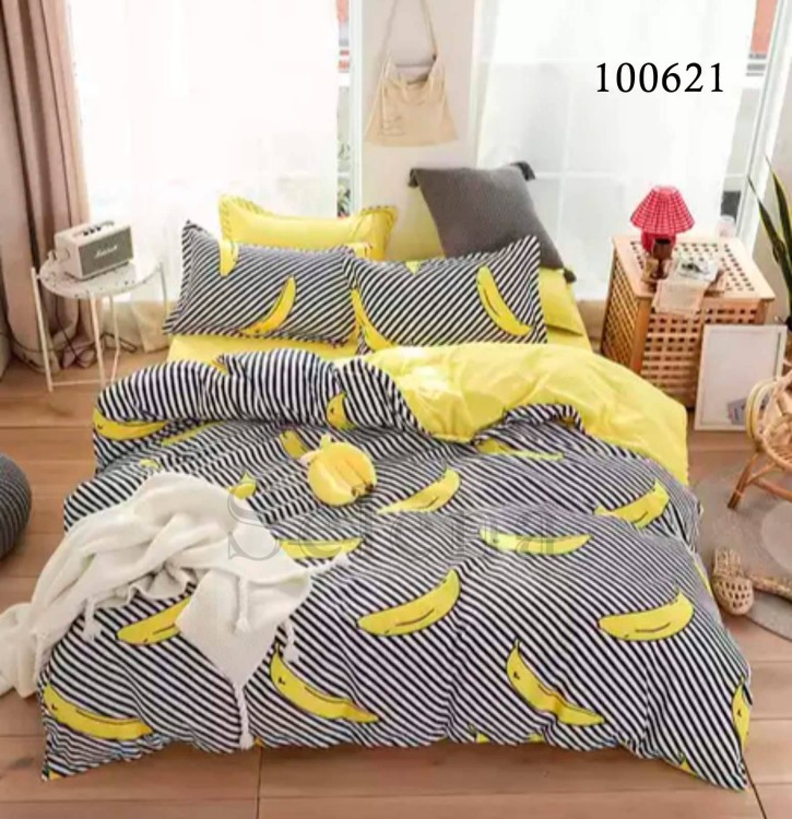 Комплект постельного белья бязь люкс Selena 100621 Бананчики
