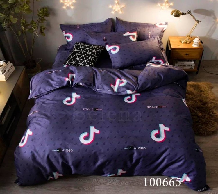 Комплект постельного белья бязь люкс Selena 100665 Видeо