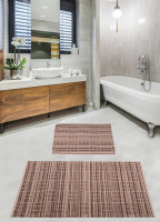 Набор ковриков для ванной комнаты Diva Parca Grey Beige 60*100+50*60