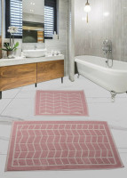 Набор ковриков для ванной комнаты Diva Wave Pink 60*100+50*60