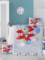 Комплект постельного белья для новорожденных LightHouse Bebek Flying 100x150