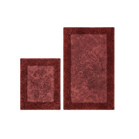 Набор ковриков для ванной комнаты Arya Tiffany бордовый 60*100+50*60