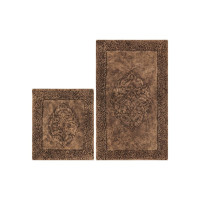 Набор ковриков для ванной комнаты Arya Tiffany коричневый 60*100+50*60