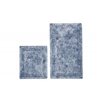 Набор ковриков для ванной комнаты Arya Damaks голубой 60*100+50*60