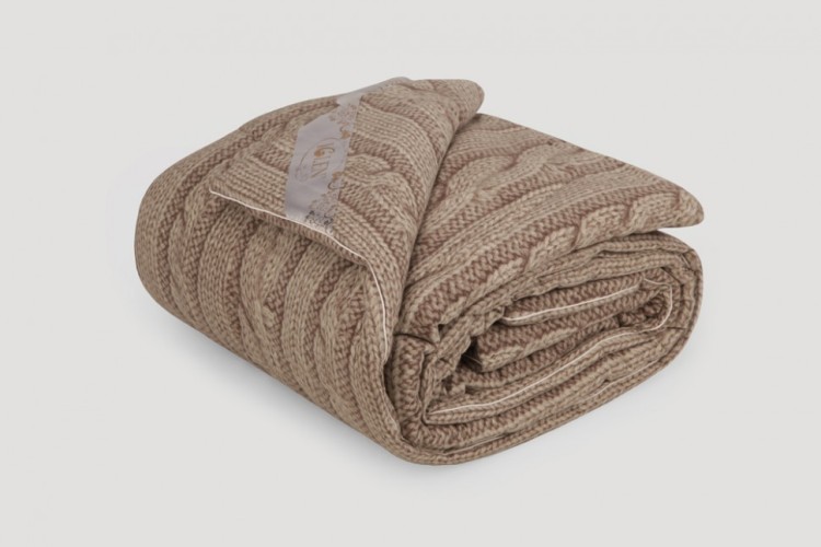 Одеяло детское демисезонное из овечьей шерсти во фланели Iglen 110x140 (11014051F)