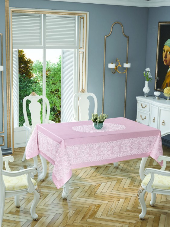 Скатерть Tropik Home Priencly Pink 5698-7 150x220