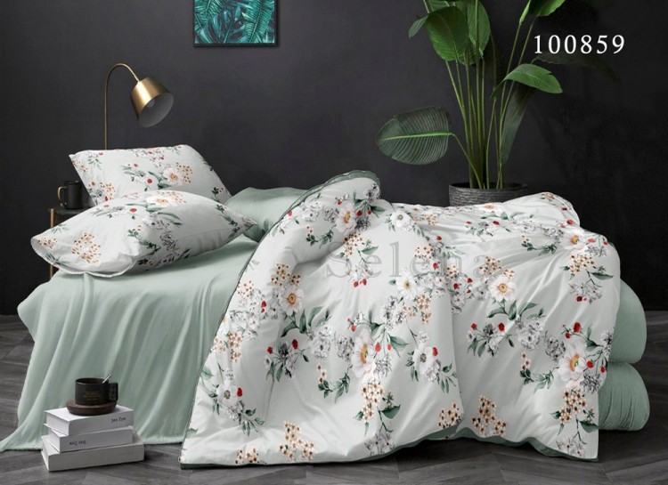 Комплект постельного белья бязь люкс Selena 100859 Нежность весны