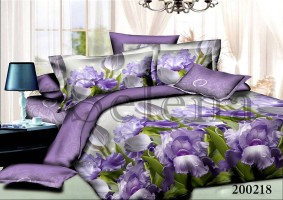 Комплект постельного белья ранфорс Selena 200218 Цветочный микс