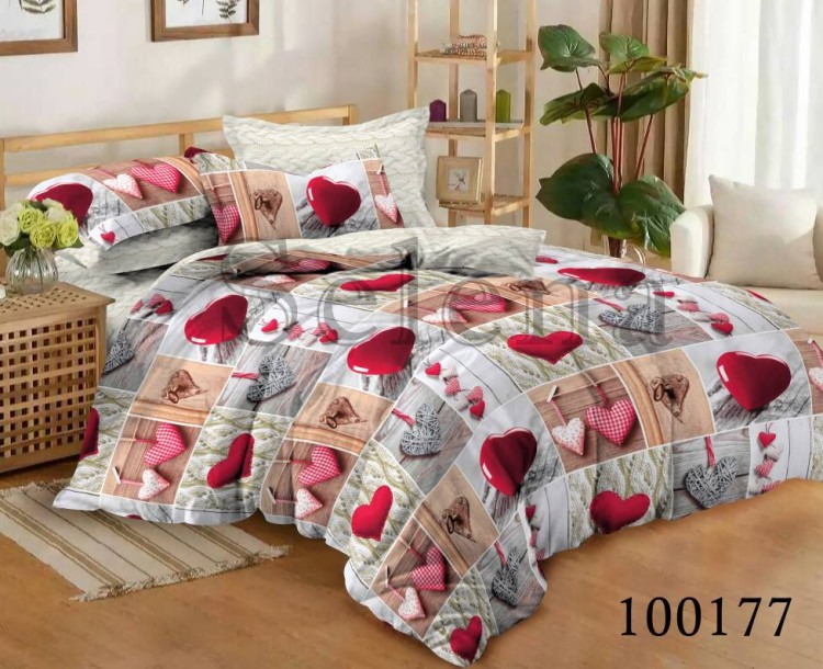 Комплект постельного белья бязь люкс Selena 100177 Романтическое настроение