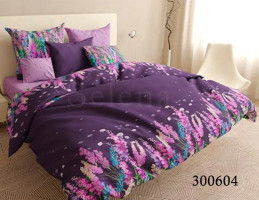 Комплект постельного белья сатин Selena 300604 Фиолетовый вечер