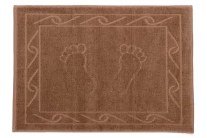 Полотенце-коврик для ног Hobby Hayal коричневый 50x70