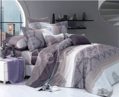 Комплект постельного белья бязь люкс Selena 100040 Орнамент кружево