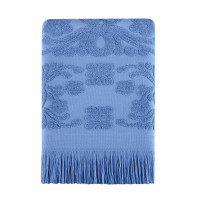 Полотенце с бахромой Arya Isabel Soft голубое
