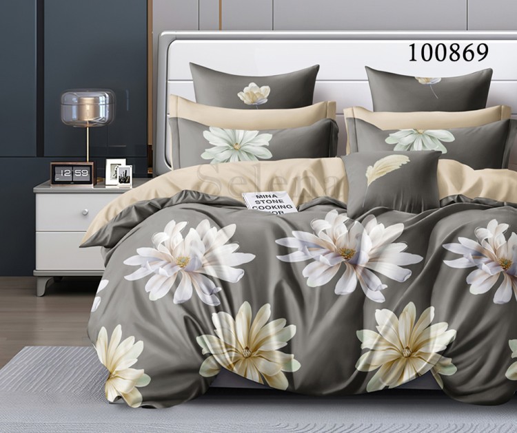 Комплект постельного белья бязь люкс Selena 100869 Цветочный аромат