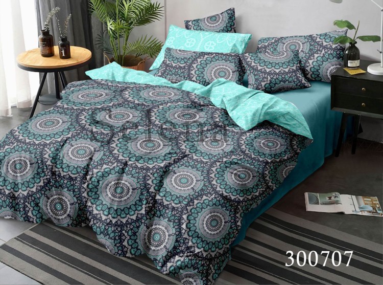 Комплект постельного белья сатин Selena 300707 Восточный стиль