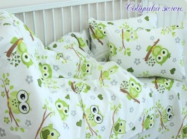 Детский комплект в кроватку Tag Tekstil Совушка зеленая