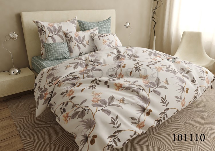 Комплект постельного белья бязь люкс Selena 101110 Осенний сад