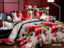 Комплект постельного белья бязь люкс Selena 100260 Роза Красная