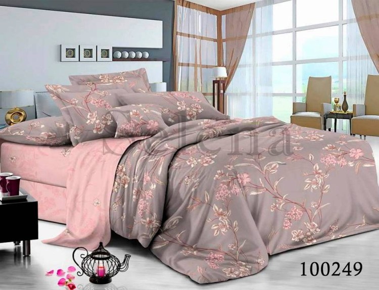 Комплект постельного белья бязь люкс Selena 100249 Адель