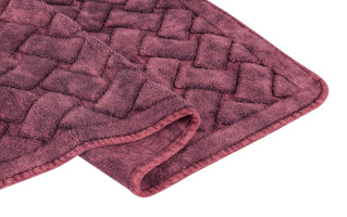 Набор ковриков для ванной Arya Hasir бордовый 50x60 и 60x100