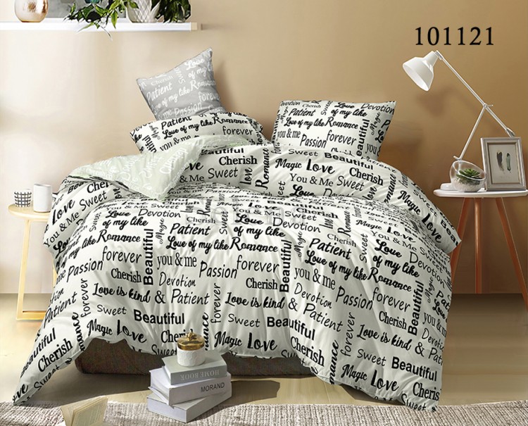 Комплект постельного белья бязь люкс Selena 101121 Письмо
