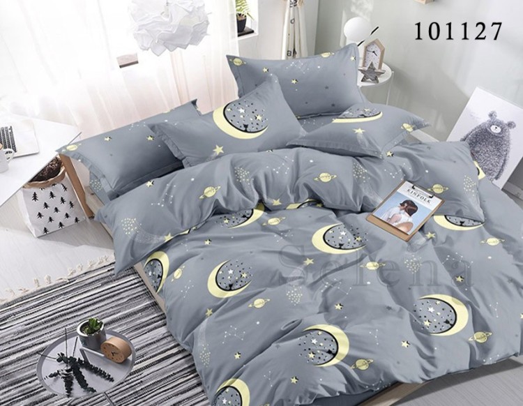Комплект постельного белья бязь люкс Selena 101127 Лунный вечер